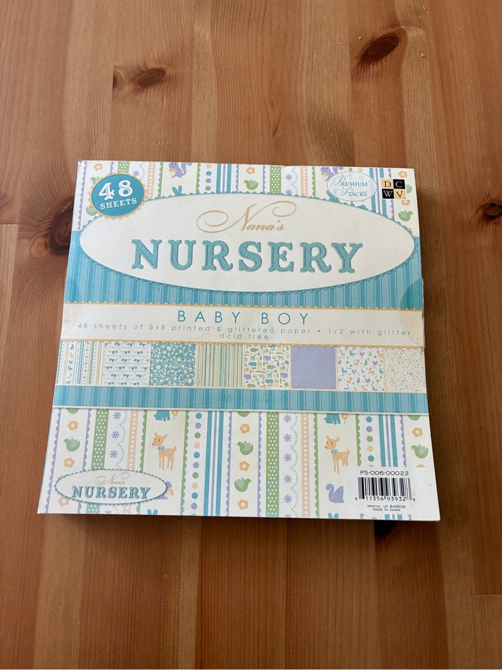 Nana's Nursery Baby Boy Decorative Paper Pad - Blue